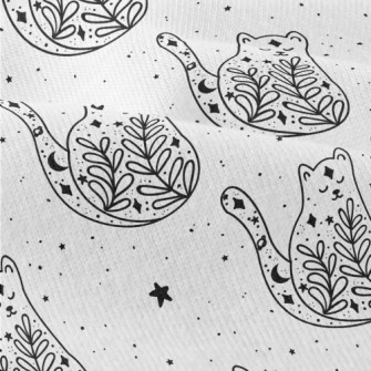 Starry Sky Grass Design Cat Modern Jersey