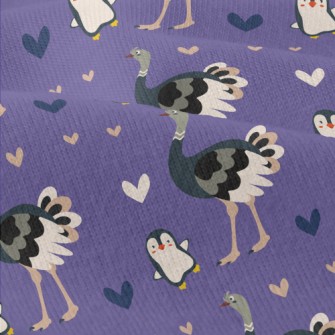 Clumsy Penguin And Ostrich Modern Jersey