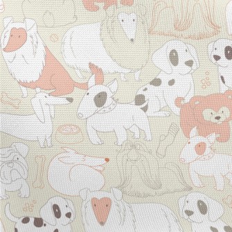 Simple Cute Pet Dog Pongee