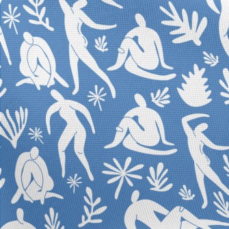 White Figures In Various Poses Pongee