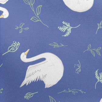 Elegant And Beautiful Swan Pongee