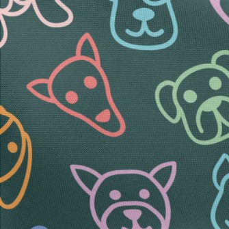 Color Line Dog Pongee