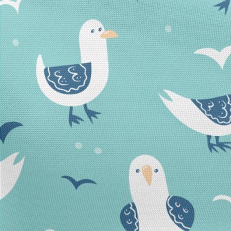 Cute Graffiti Seagull Pongee