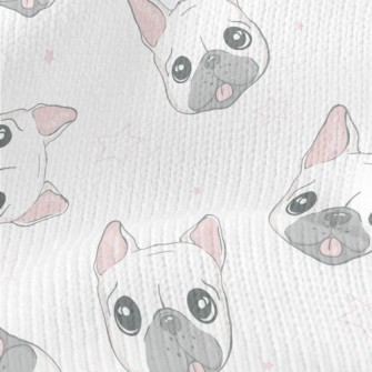 Big Eyes Cute Bulldog Stretch Jersey