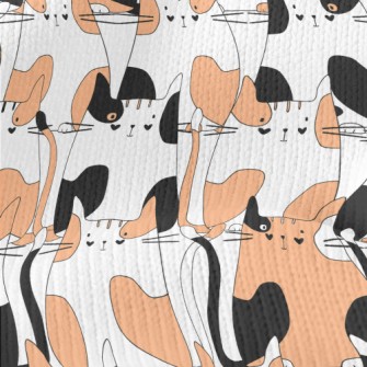 Black And Orange Country Cat Stretch Jersey