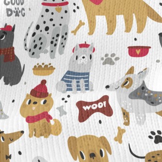 American Cute Dog Stretch Jersey