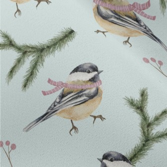 Winter Scarf Bird Chiffon