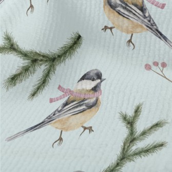 Winter Scarf Bird Terry