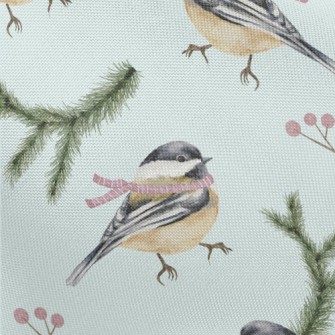 Winter Scarf Bird Pongee