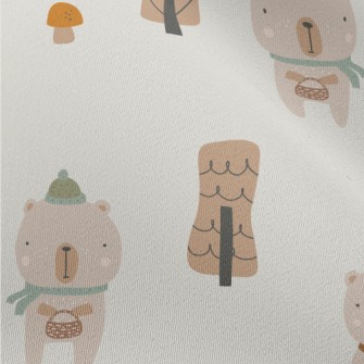 Cartoon Animal Bear Chiffon