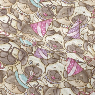 Excited Cute Puppy Waterproof Oxford