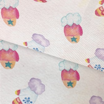 Hand Drawn Winter Gloves Waterproof Oxford