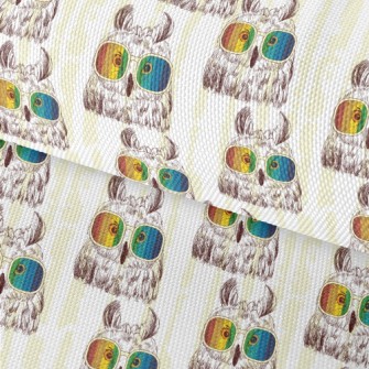 Owl With Colorful Sunglasses Waterproof Oxford