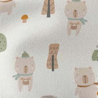 Cartoon Animal Bear Waterproof Canvas