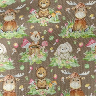 Cartoon Watercolor Baby Animal Waterproof Canvas