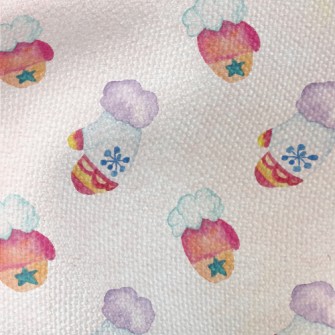 Hand Drawn Winter Gloves Waterproof Canvas