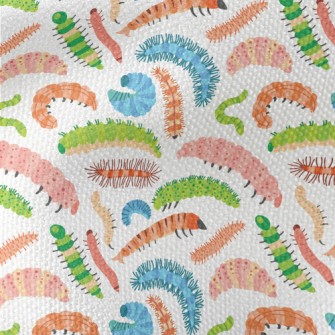 Colorful Cartoon Caterpillar Waterproof Canvas