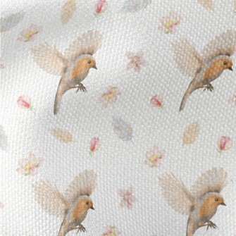 Beautiful Birds And Flowers Waterproof Canvas