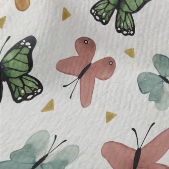 Beautiful Hand Drawn Butterfly Terry