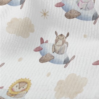 Watercolor Animals Flying Plan Terry