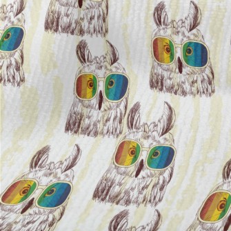 Owl With Colorful Sunglasses Terry