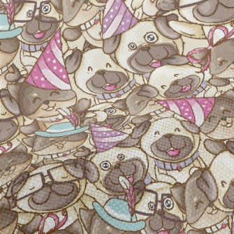 Excited Cute Puppy Performance Linen