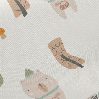 Cartoon Animal Bear Twill