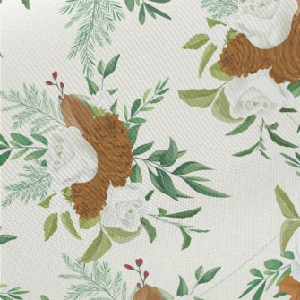 Elegant Autumn Rose Twill