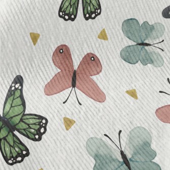 Beautiful Hand Drawn Butterfly Standard Corduroy