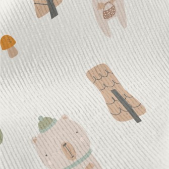 Cartoon Animal Bear Standard Corduroy