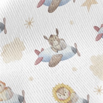Watercolor Animals Flying Plan Standard Corduroy