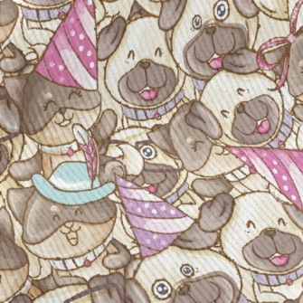 Excited Cute Puppy Standard Corduroy