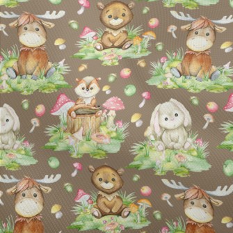 Cartoon Watercolor Baby Animal Dobby