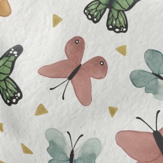 Beautiful Hand Drawn Butterfly Stretch Ponte