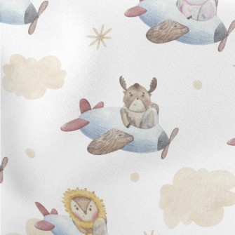 Watercolor Animals Flying Plan Stretch Ponte