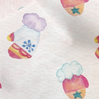 Hand Drawn Winter Gloves Micro Fleece