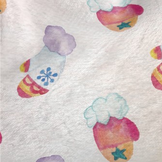 Hand Drawn Winter Gloves Minky