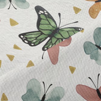 Beautiful Hand Drawn Butterfly Piqué