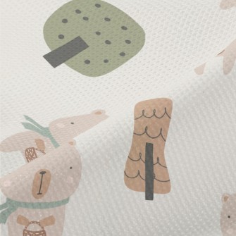 Cartoon Animal Bear Piqué