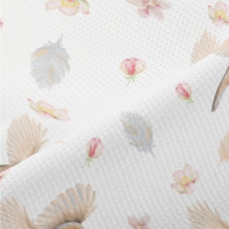 Beautiful Birds And Flowers Piqué