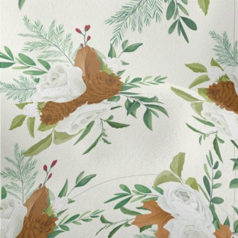 Elegant Autumn Rose Lightweight Performance Linen