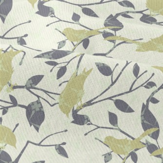 Bird And Tree Branch Silhouett Modern Jersey