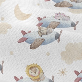 Watercolor Animals Flying Plan Modern Jersey