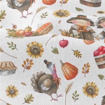 Hand Drawn Thanksgiving Activi Modern Jersey