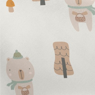 Cartoon Animal Bear Pongee