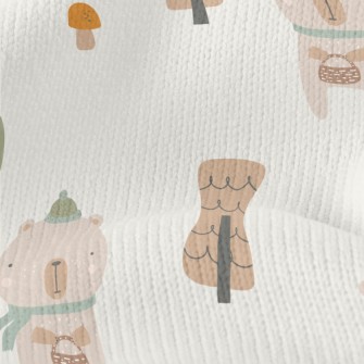 Cartoon Animal Bear Stretch Jersey