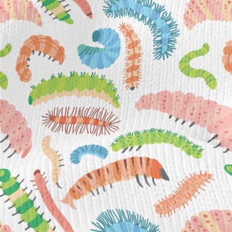 Colorful Cartoon Caterpillar Stretch Jersey