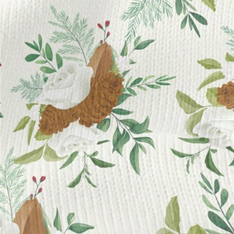 Elegant Autumn Rose Stretch Jersey