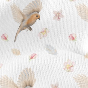 Beautiful Birds And Flowers Stretch Jersey