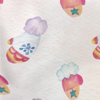 Hand Drawn Winter Gloves Lightweight Cotton Poplin